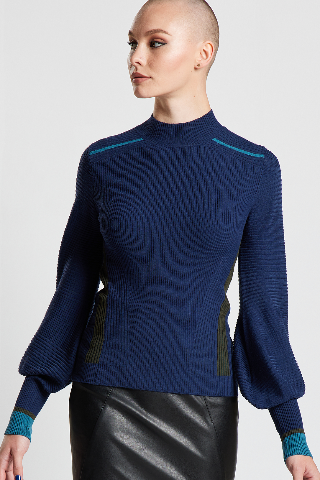 Pathway Ribbed Sweater - Navy