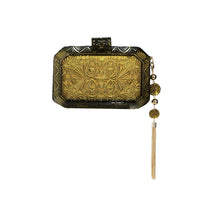 Load image into Gallery viewer, Olive Hand Carved Resin Wide Octagon Clutch