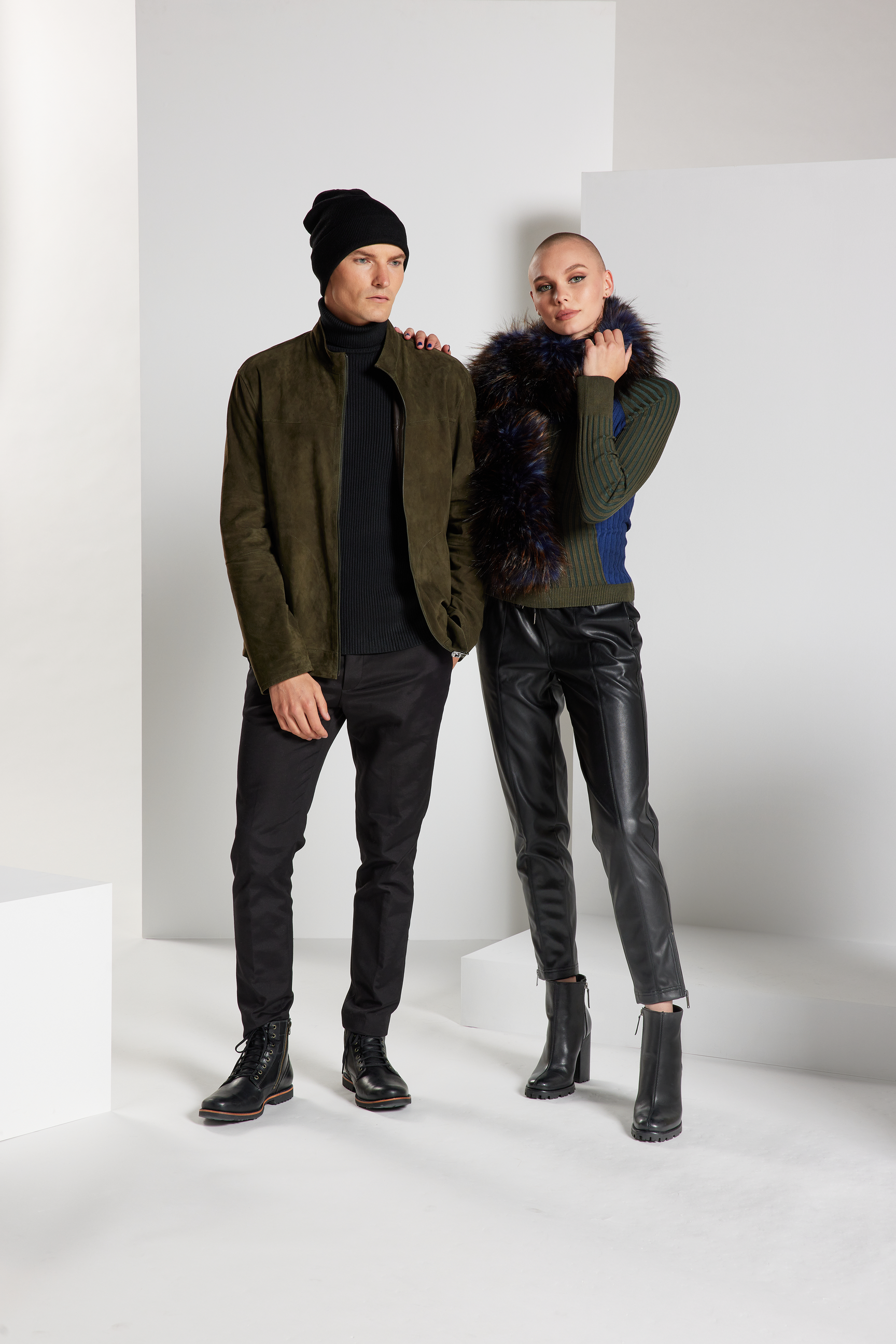 Ombré Vegan Fur Scarf