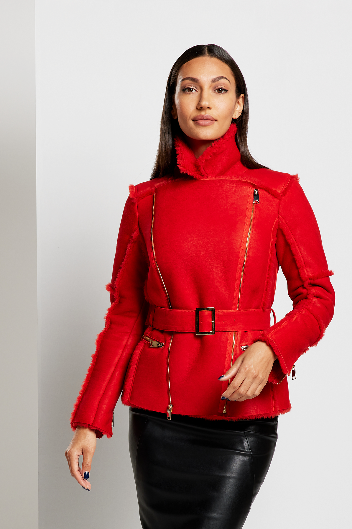 ONE OF A KIND: Shearling Biker Jacket