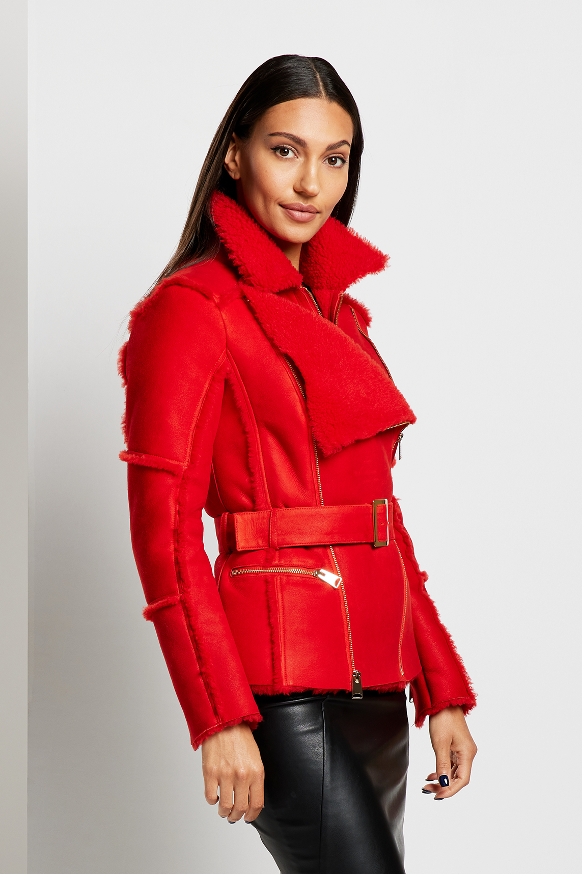 ONE OF A KIND: Shearling Biker Jacket