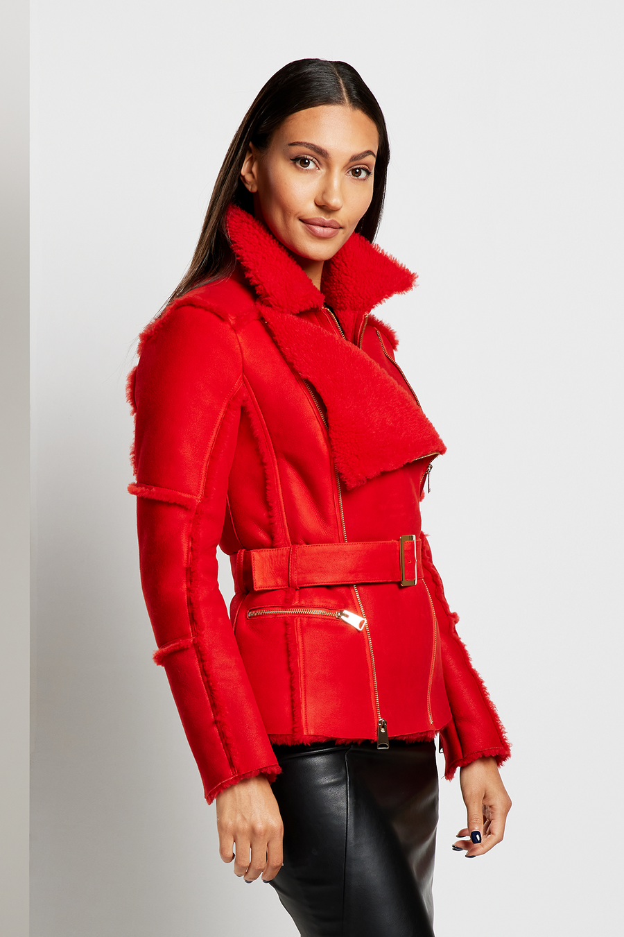 ONE OF A KIND: Shearling Biker Jacket