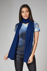 Navy Cashmere Shawl