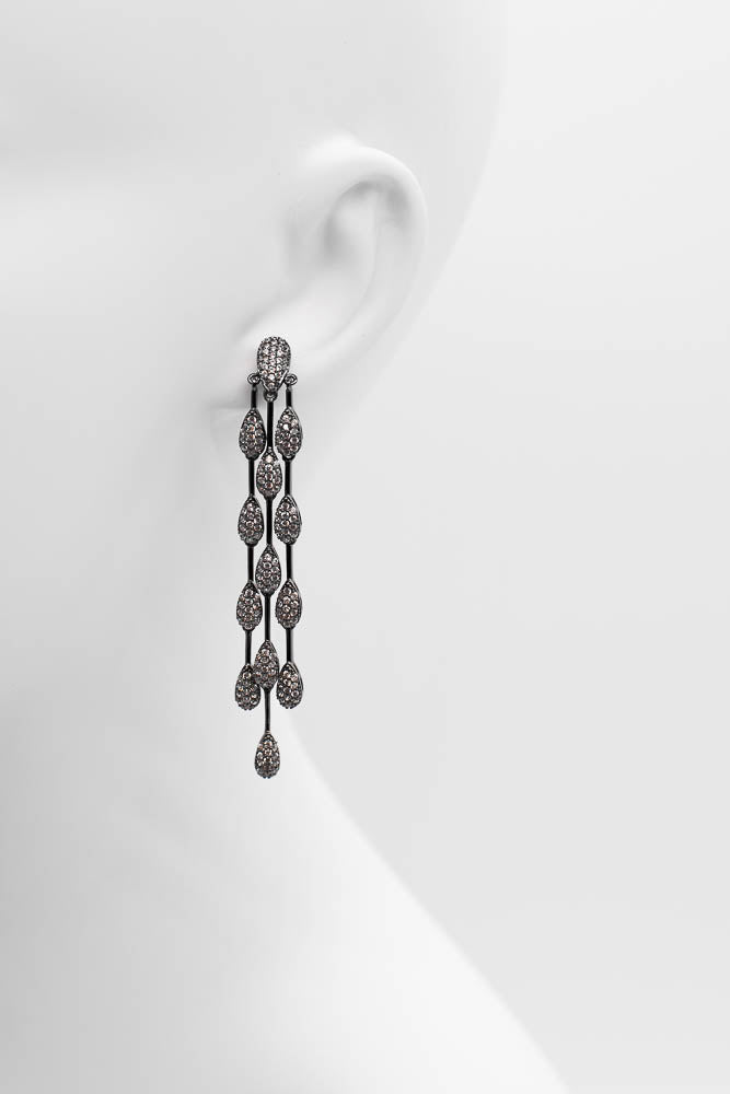 Three Strand Chandelier Earring