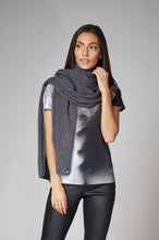Load image into Gallery viewer, Heather Grey Cashmere Shawl