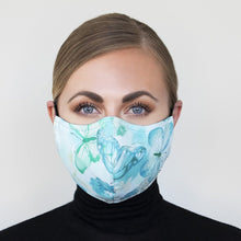 Load image into Gallery viewer, &quot;Teal Serenity&quot; Couture Face Mask - Sold Out