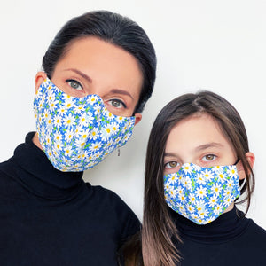 Blue Daisy "Mommy and Me" Face Mask Set (Qty. 2)