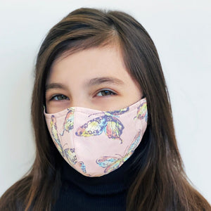 Pink Clouds Kid's Face Mask