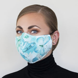 "Teal Serenity" Couture Face Mask - Sold Out