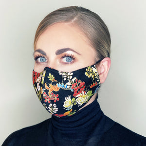 "Floral Kimono" Couture Face Mask - Sold Out
