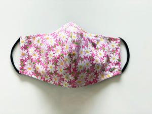 Pink Daisy Couture Face Mask
