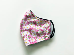 Pink Daisy Couture Face Mask