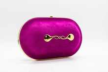 Load image into Gallery viewer, Fuchsia Pillbox Clutch