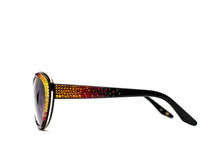 Load image into Gallery viewer, Swarovski Crystal-Accented Ombré Cat-eye Sunglasses - Monarch