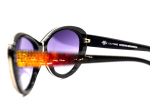 Swarovski Crystal-Accented Ombré Cat-eye Sunglasses - Monarch