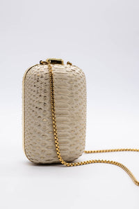 Arti Moda Pill Box Clutch - Ivory