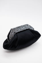 Load image into Gallery viewer, Black Satin Clutch