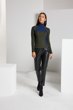 Load image into Gallery viewer, Contour Color Block Turtleneck Sweater