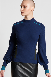 Pathway Ribbed Sweater - Navy