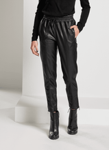 Load image into Gallery viewer, Jet Set Vegan Leather Jogger
