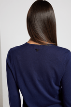 Load image into Gallery viewer, Essential Lightweight Long Sleeve Sweater - Navy